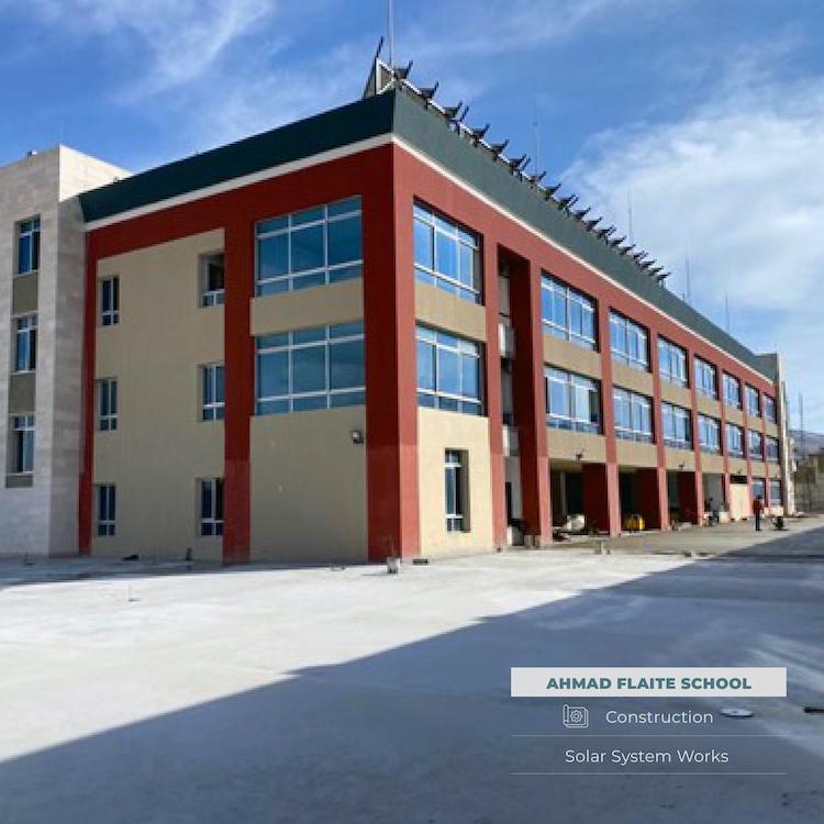 Photovoltaic Energy works for Ahmad Fleity School-Ersal